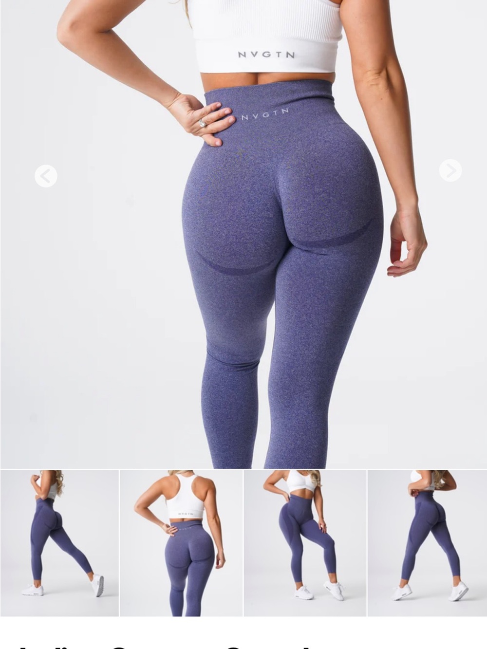 NVGTN Sculpting High-Waist Leggings in indigo